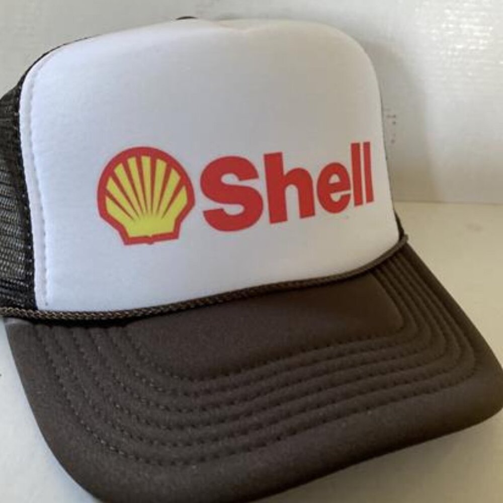 60s 70s Retro Vintage Style Shell Oil Hat Gasoline Trucker Hat Racing Fans Cars
